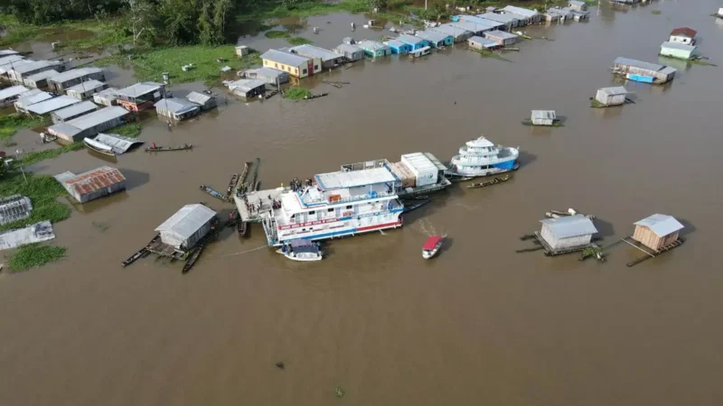 Cheia no AM não deve superar recordes em Manaus e mais três cidades, diz SGB