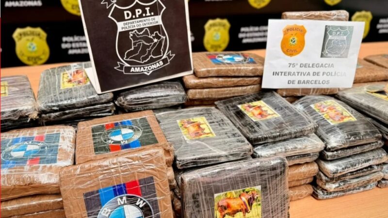 Mais de 200 kg de drogas que seriam transportados para Manaus são apreendidos em Barcelos