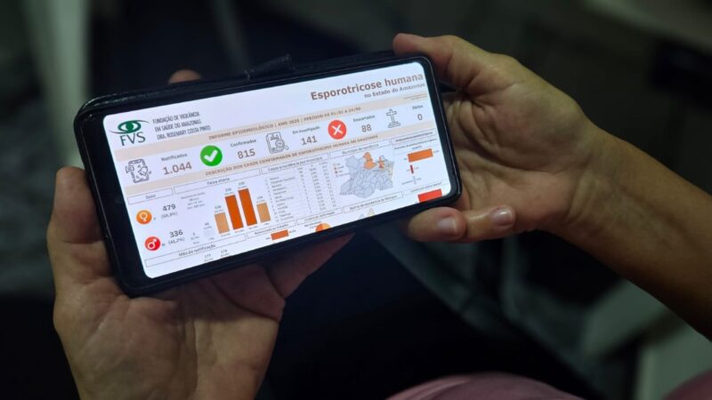 De janeiro até junho, Amazonas confirma 215 casos de esporotricose humana
