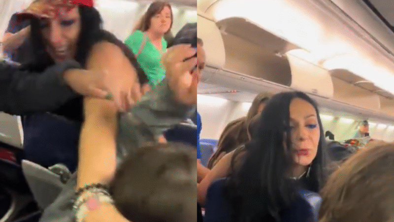 Puxão de cabelo e cusparadas: passageira estadunidense briga com brasileira em voo