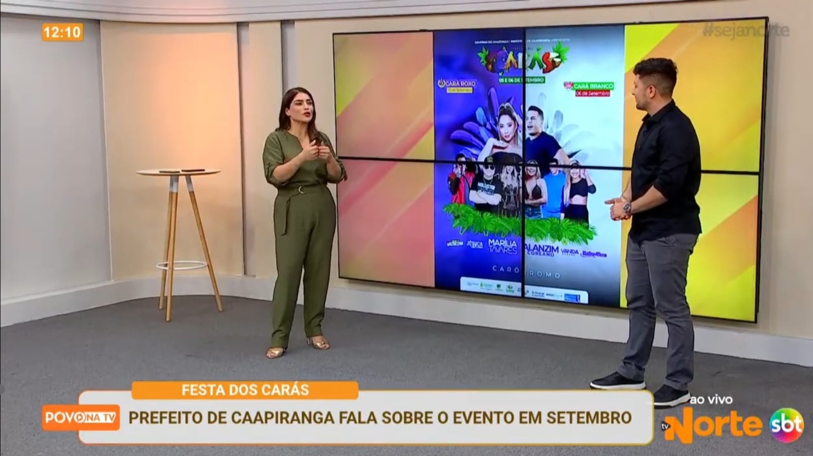 Prefeito de Caapiranga destaca Festival dos Carás em entrevista à TV Norte Amazonas