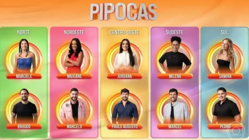 Pipoca do BBB 26 está formada: dez escolhidos pela Casa de Vidro entram no reality