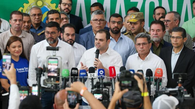 No primeiro dia à frente do Executivo, governador interino Roberto Cidade destaca estabilidade institucional e continuidade de projetos