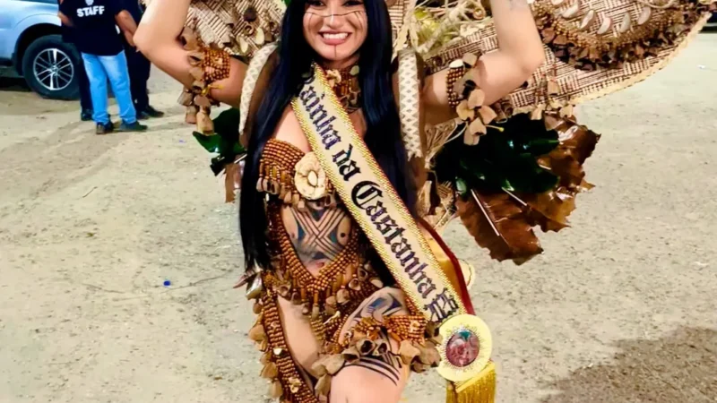 Pâmela Costa é coroada Rainha da Castanha 2026 com apresentação marcada por cultura e tradição em Tefé
