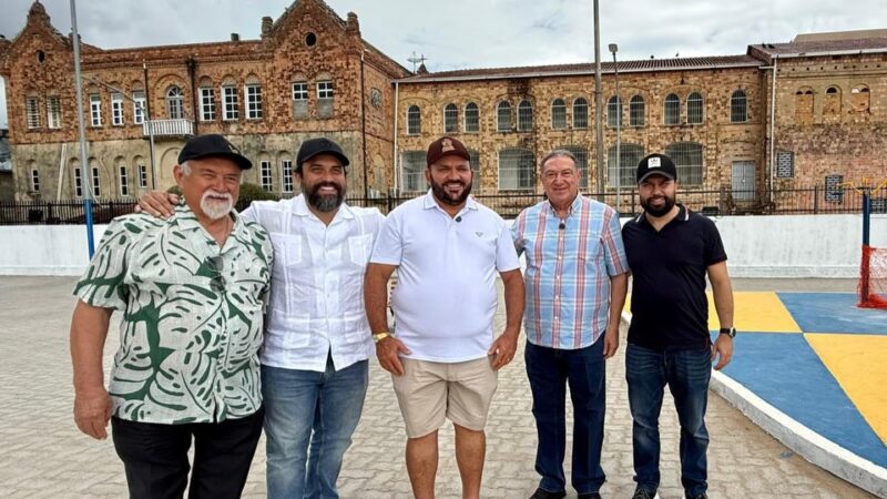 Prefeito Nicson Marreira recebe parlamentares na XXIII Festa da Castanha e assina construção de praça no bairro Abial