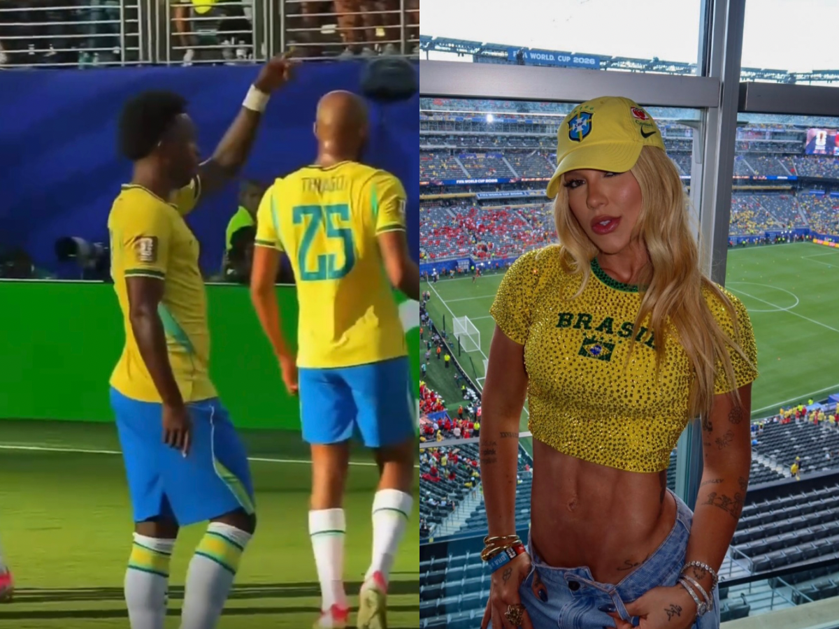 Virginia comemorou gol de Vini Jr. em jogo do Brasil na Copa