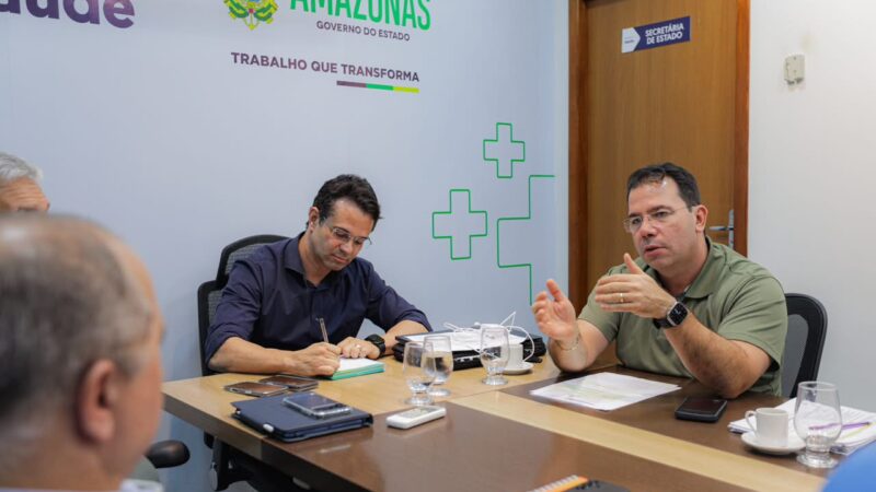 Wilker Barreto busca soluções e garante prazos para obras e demandas da saúde em reunião com novo secretário da SES-AM