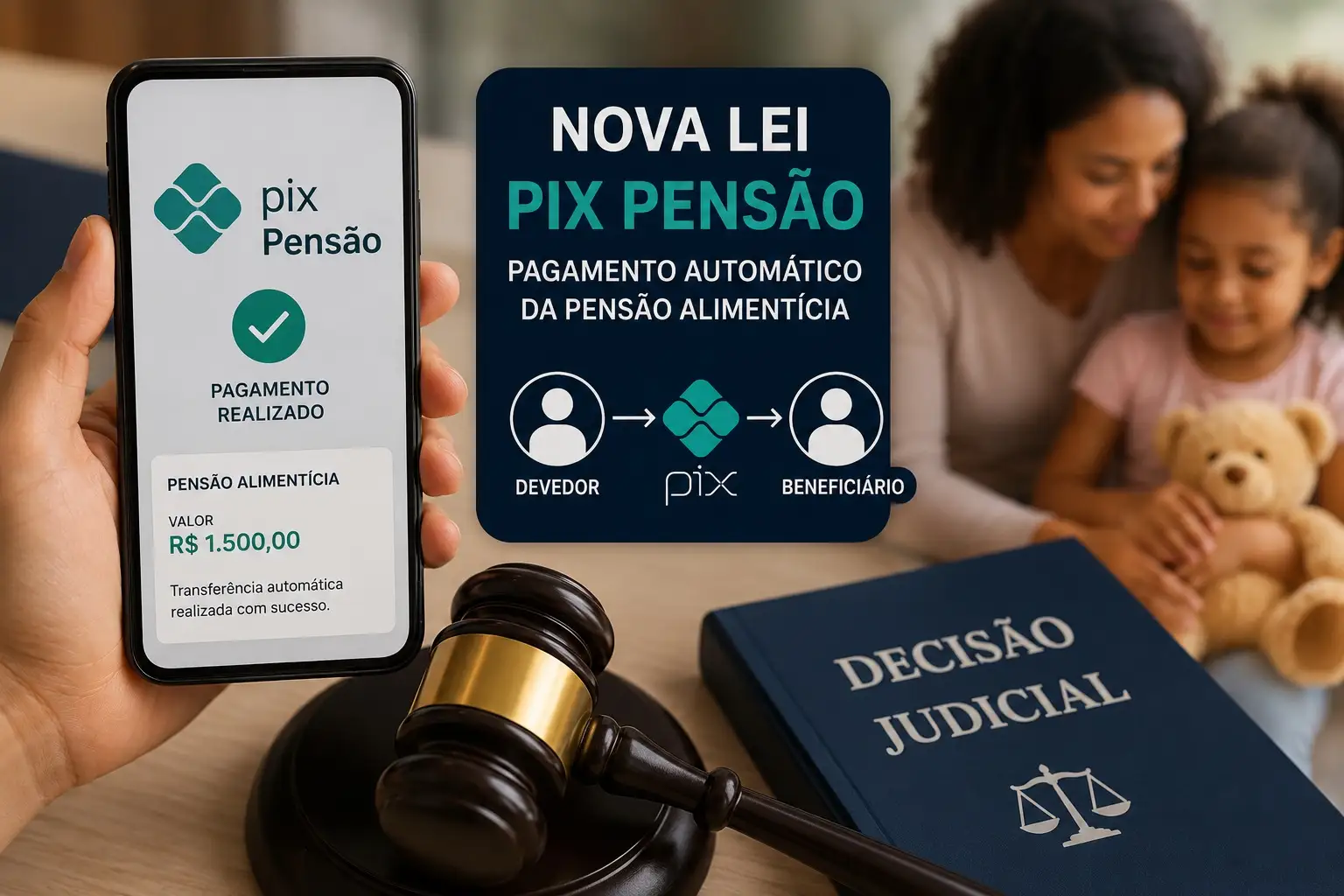 Governo sanciona pix automático para pagamento de pensão alimentícia e ampliação do ‘ligue 180’