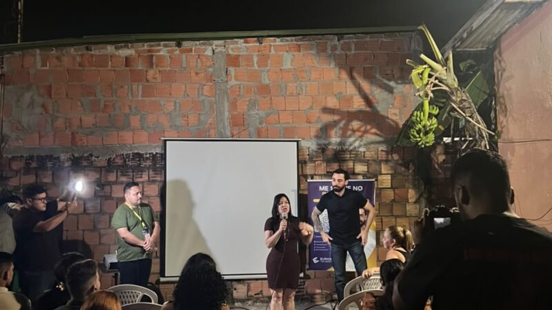 Pré-candidata Débora Mafra participa de encontro com moradores do bairro Cidade de Deus, em Manaus