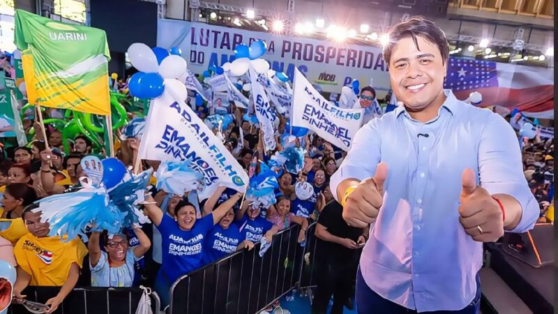 “O Amazonas precisa voltar a crescer”, diz Emanoel Pinheiro ao oficializar candidatura a deputado estadual pelo PSD