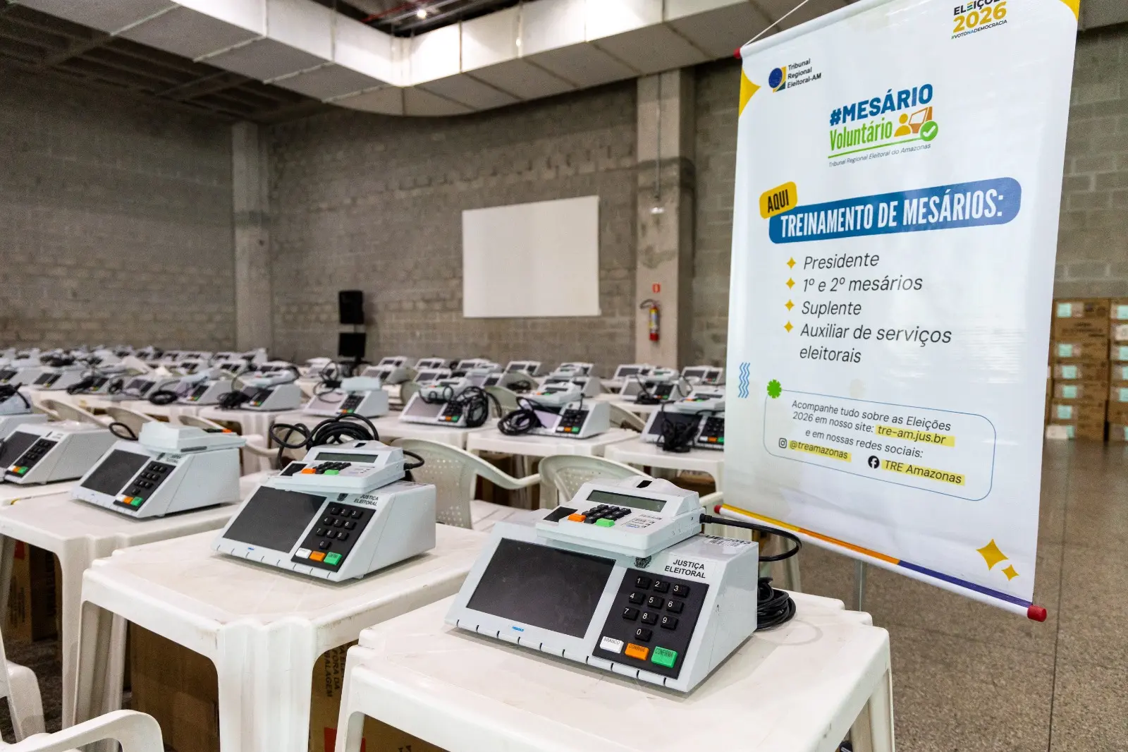 Eleições 2026: TRE-AM inicia treinamento de mesários em Manaus