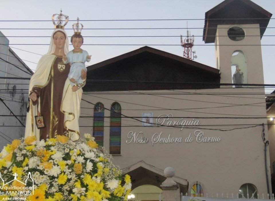 Paróquia de Nossa Senhora do Carmo inicia festejos da padroeira em Manaus