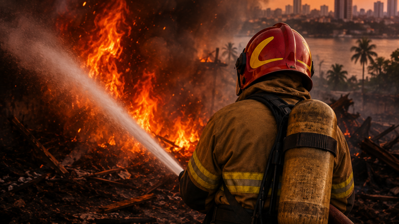 ‘Situação deve se agravar’: Bombeiros alertam para aumento de incêndios em Manaus