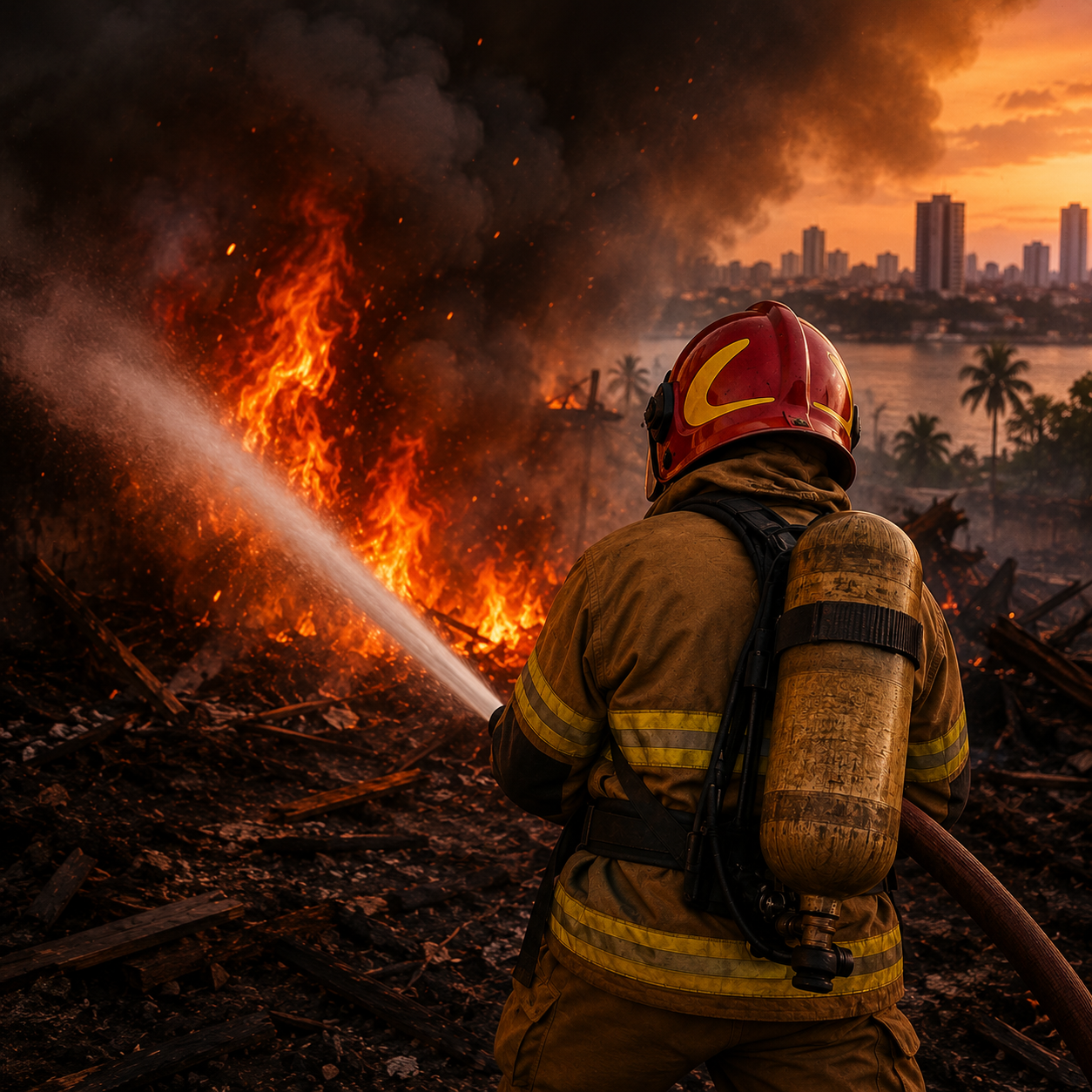 ‘Situação deve se agravar’: Bombeiros alertam para aumento de incêndios em Manaus