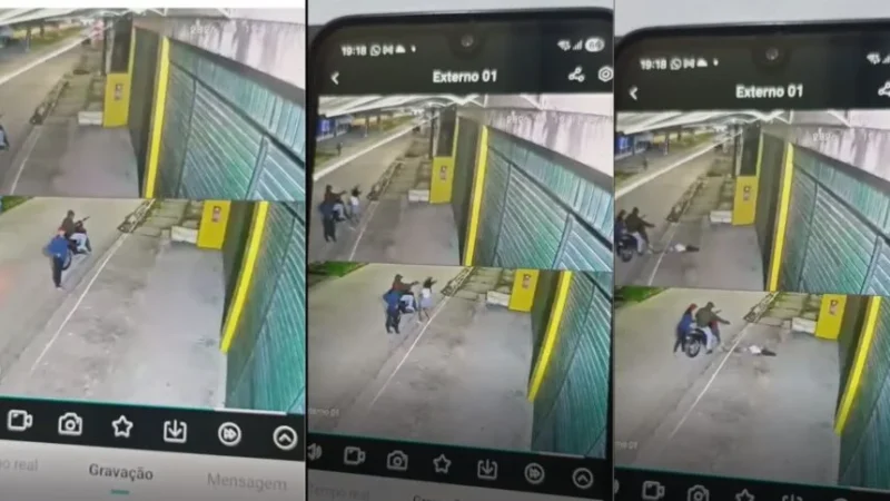 VÍDEO: Jovem é morta a tiros em Tabatinga; crime foi registrado por câmera de segurança