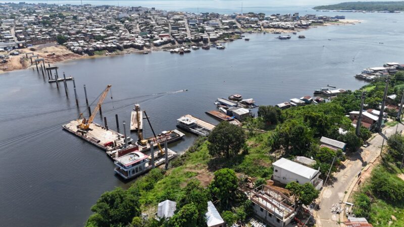 Máquinas chegam ao último trecho da Ponte Tefé/Abial e obra avança para nova etapa