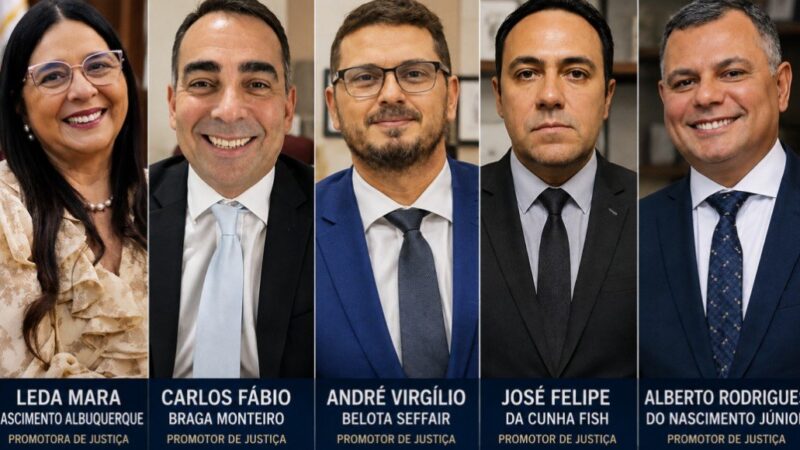 Cinco disputam lista que dará a Roberto Cidade escolha do próximo chefe do MP do Amazonas