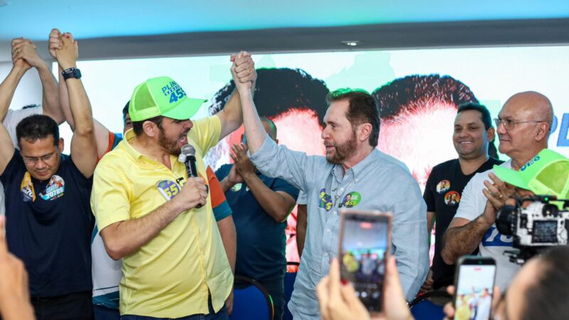 Plínio Valério recebe apoio do prefeito de Manaus, Renato Junior à reeleição para o Senado
