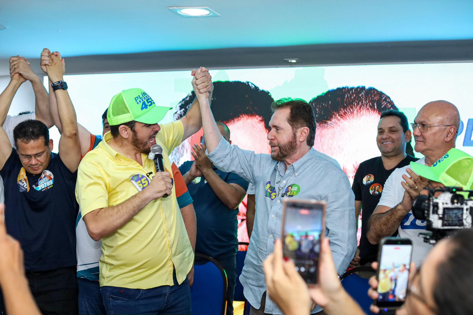 Plínio Valério recebe apoio do prefeito de Manaus, Renato Junior à reeleição para o Senado