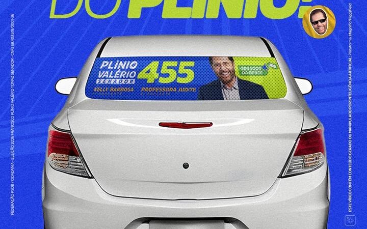 Plínio Valério realiza adesivaço nesta sexta-feira, 21, em Manaus