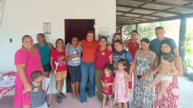 Meyb Seixas dialoga com mulheres de comunidades rurais da AM-010 sobre empreendedorismo e ações sociais
