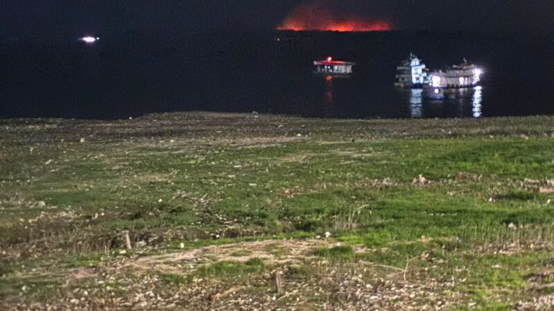 Forte incêndio atinge área de vegetação no distrito de Cacau Pirêra