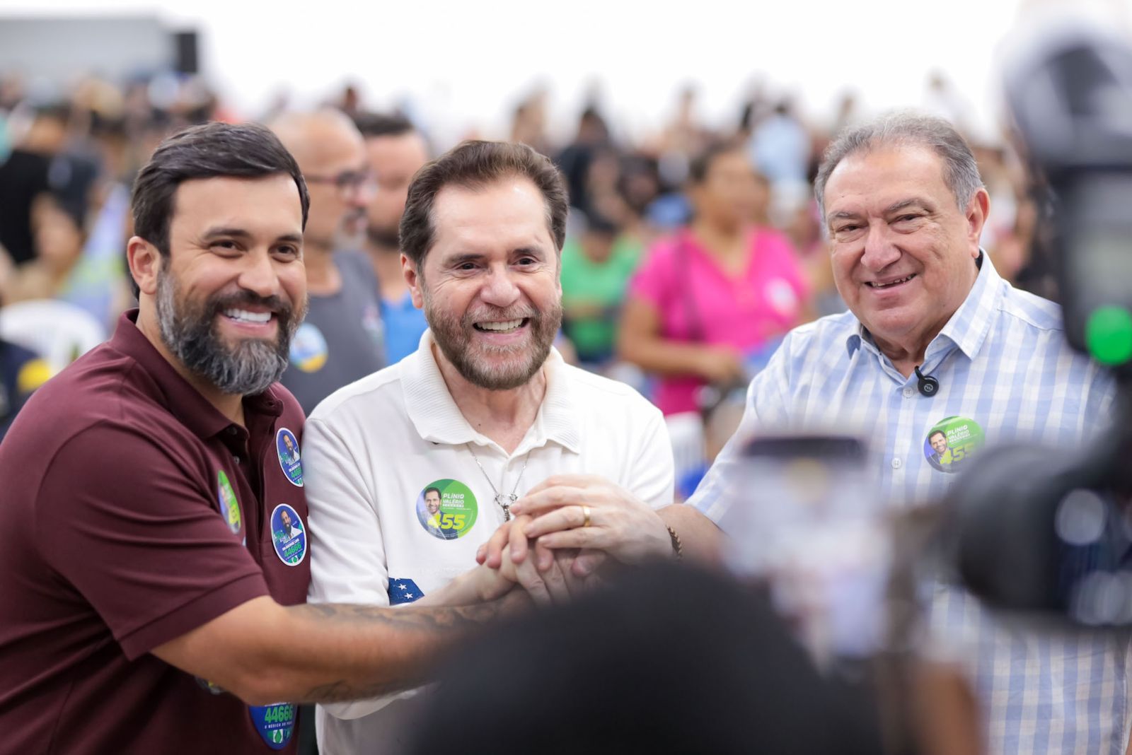 ‘Vou continuar em Brasília para defender o Amazonas’, diz Plínio Valério em evento com lideranças e apoiadores de Manacapuru