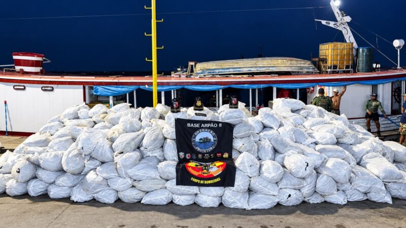 Barcos com luzes apagadas são flagrados com 27,6 toneladas de pirarucu ilegal