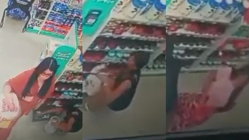 Câmeras flagram furto praticado por mulheres em drogaria de Manaus; VEJA