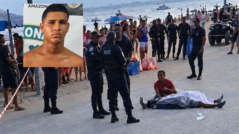 Homens atiram em meio a banhistas e matam jovem na Ponta Negra